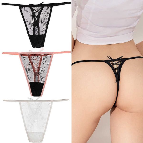 

briefs panties lace women's allure transparent low waisted tpants, hollow out traceless, Black;white