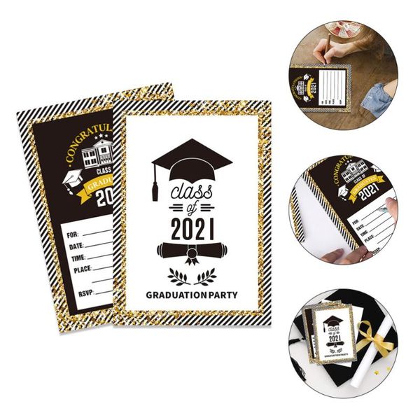 

20pcs graduation party invitation cards 2021 celebration favors greeting