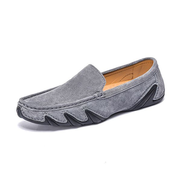 

dress shoes big size man genuine leather ocs loafer slip-on men breathable shoe for driver zy672, Black
