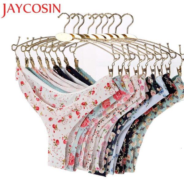 

women's women invisible underwear print underpants briefs g-strings female ice silk seamless panties sp21e, Black;pink