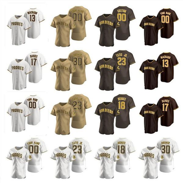 

2021 san diego 23 fernando tatis jr. jersey padres 13 manny machado 9 jake cronenworth 19 tony gwynn 29 dinelson lamet baseball jerseys, Blue;black