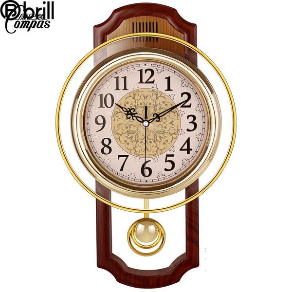 

wall clocks vintage swing clock luxury home decor living room hanging tables 3d bedroom silent pendule murale orologi da parete