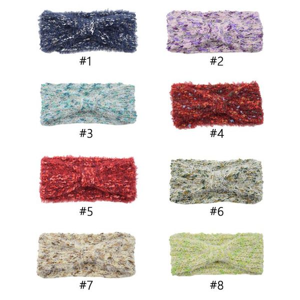 

hair accessories winter ear warmer headband for lady women crochet wide stretch hairband headwrap solid