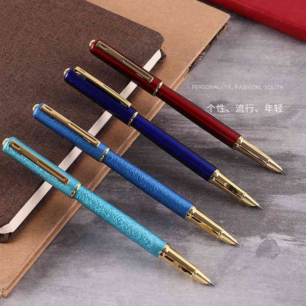 

eternal gold clip pen with frosted texture