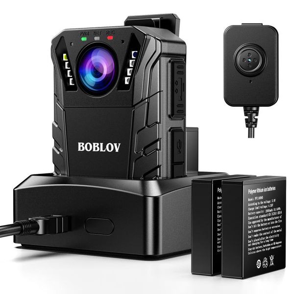 

mini cameras boblov kj09 body camera external lens mounted ip66 waterproof night vision small w/charger base