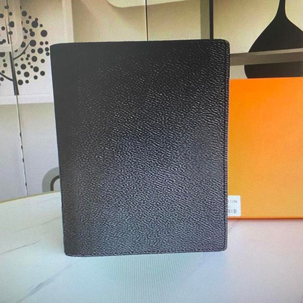 

cards holders r20100 r20974 large desk ring agenda cover memo planner a5 notebook diary protective case card holder passport wallet desktop, Brown;gray