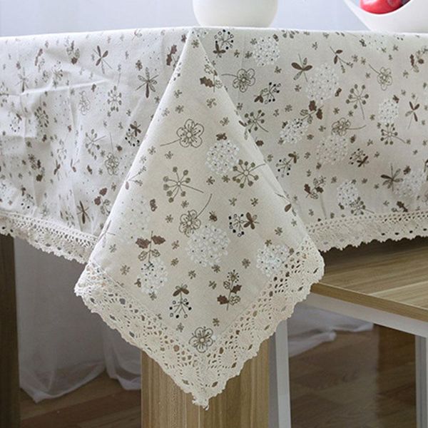 

rectangular linen table cloth lace tablecloth crochet home decor