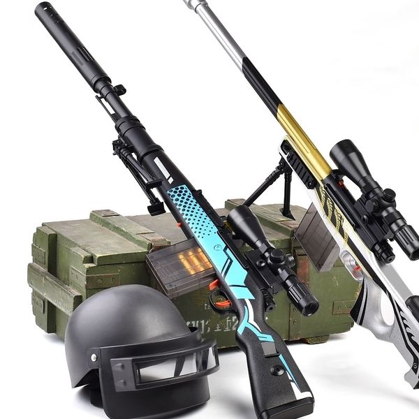 

98g sniper large shell throwing soft bullet toy simulation star belief m24 gun awm keel 98 ak