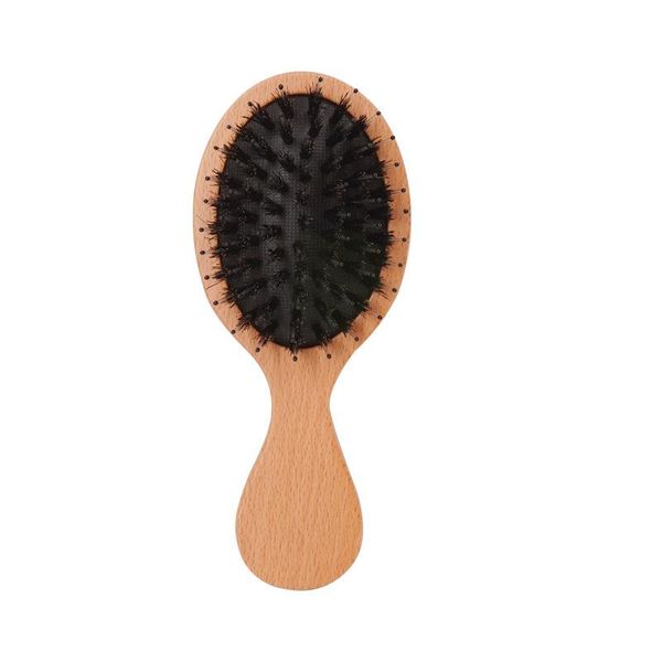 

hair brushes 1pc bamboo brush airbag massage scalp comb nature wood anti static styling tools, Silver