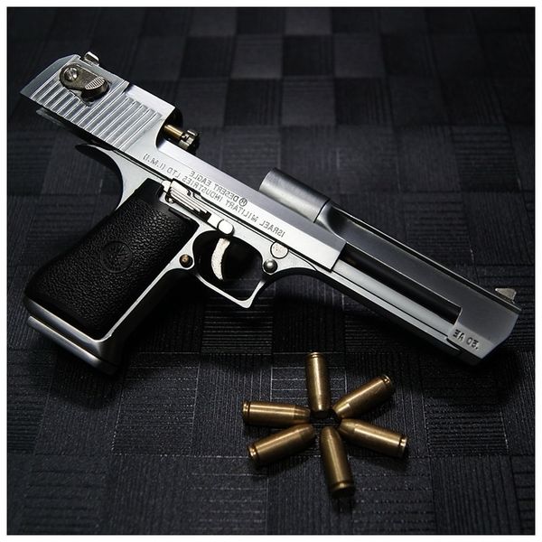 

451: 2.05 alloy empire gun desert throwing shell grab toy desert model eagle simulation cannot be launched