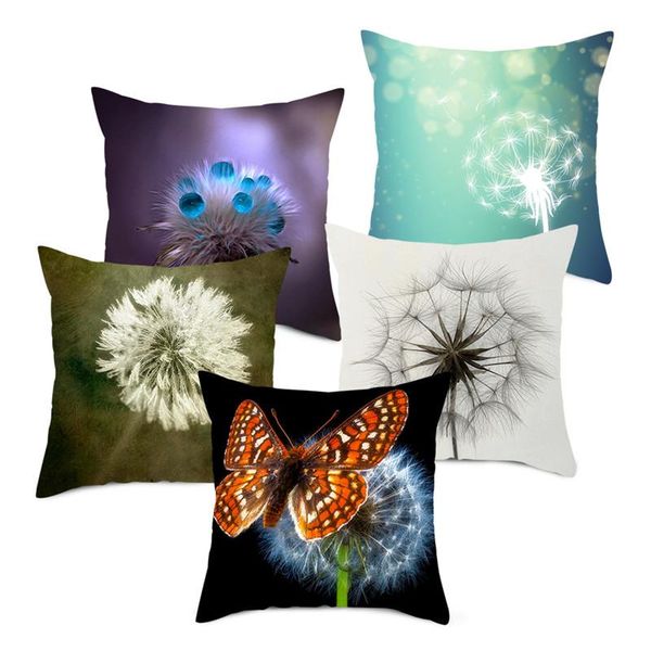 

cushion/decorative pillow dandelion printed cushion covers romance pillows cover polyester pillowcase for home sofa decorative
