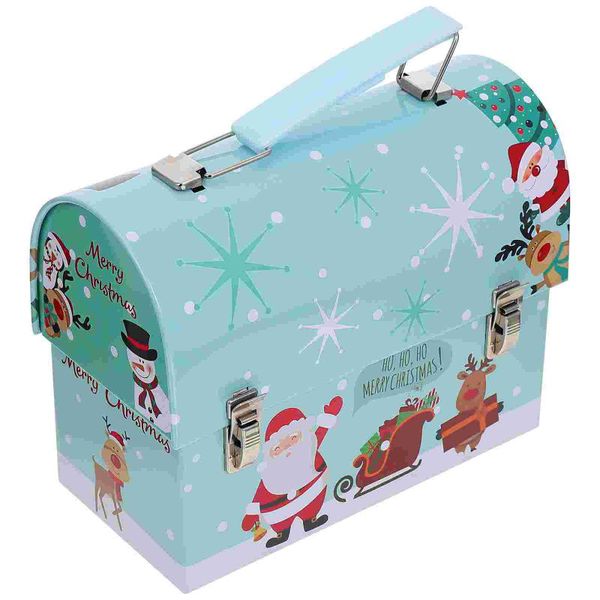 

gift wrap 1pc christmas packaging box tinplate xmas storage candy