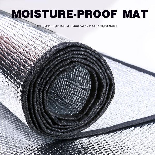 

camping mat tent mattress waterproof moistureproof aluminum film foldable sleeping picnic beach outdoor multiple sizes pads