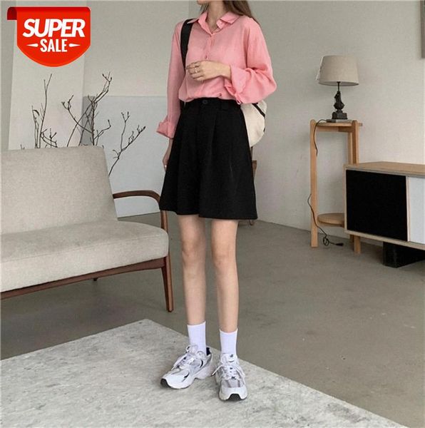 

korean version of ins loose casual west wide leg pants shorts #gj2n, Black;gray