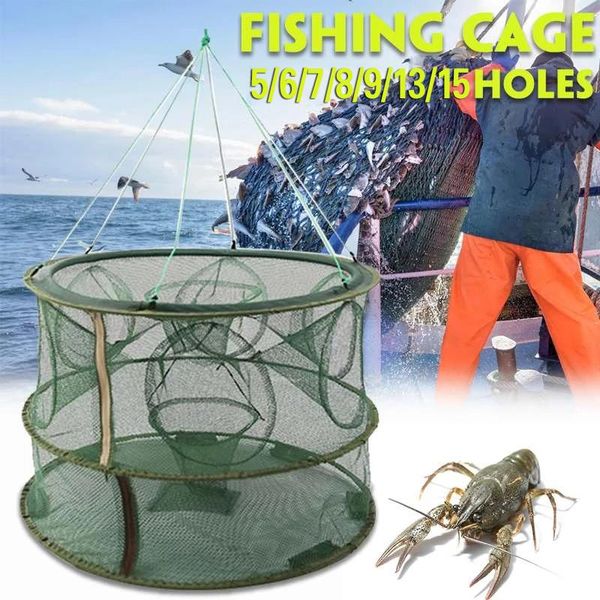 

fishing accessories 1pcs hand throwing net, shrimp cage, automatic folding, crab, eel, and loach net fish catching tool