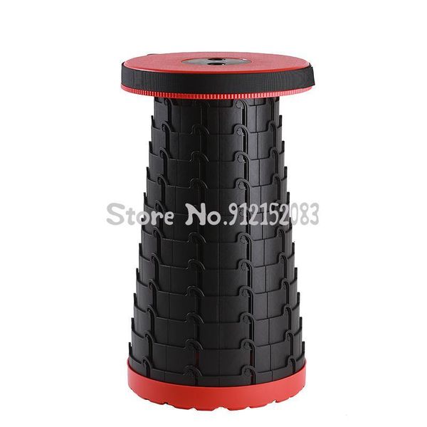 

camp furniture tiktok, travel folding stool, portable outdoor adjustable stool net, red shrink seat, train fishing queuing
