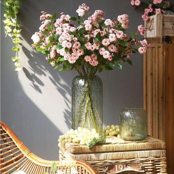 

decorative flowers & wreaths mini rose artificial fake silkÂ bouquet for home wedding party festival decoration indoor