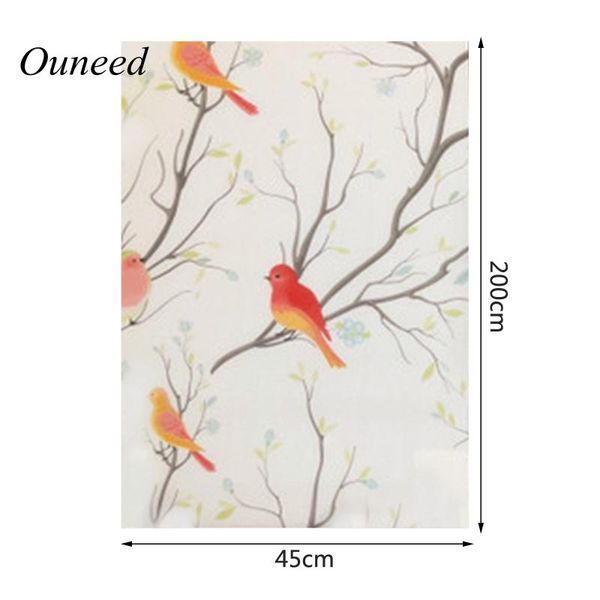

window stickers 3d matte privacy film non-adhesive frosted bird decorative glass static cling stained for home