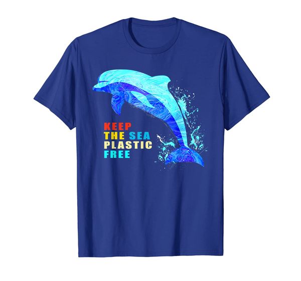 

Keep The Sea Plastic Free Dolphin Environmental T-Shirt, Mainly pictures