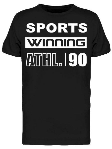 

sports winning athletic tee men's -image by shutterstock, White;black