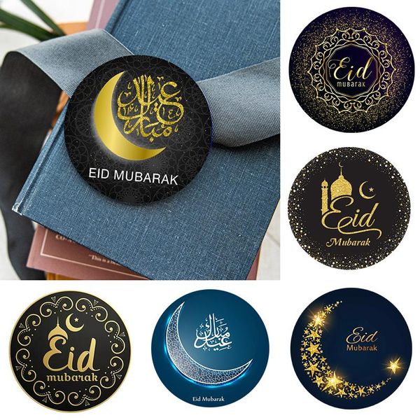 

party decoration eid mubarak paper sticker decorations gift lable seal label islamic muslim al-fitr supplies