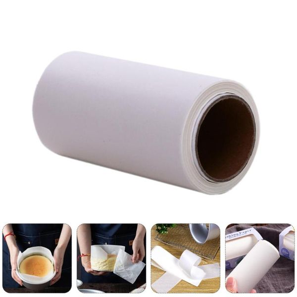 

baking & pastry tools 1 set 2 rolls sheets cake pan side liner bakeware (white)