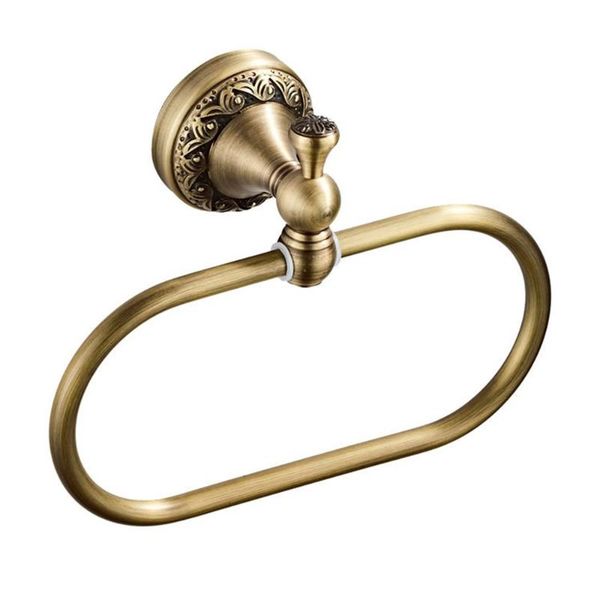 

bronze brass towel ring carved wall mounted european holder bathroom rings