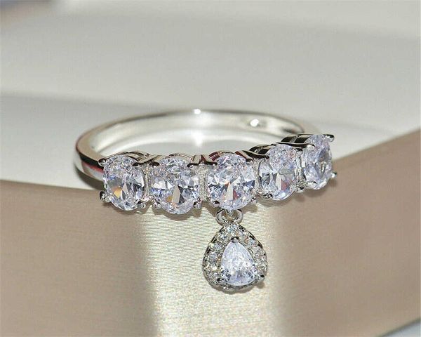

wedding rings gorgeous round engagement ring silver color jewelry size 6-10, Slivery;golden