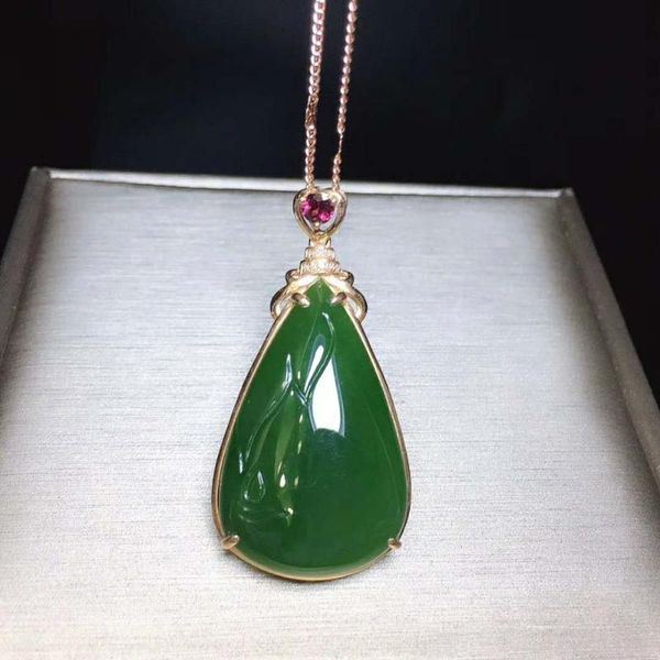 

lockets 18k gold and tianbi jade pendanth17#, Silver