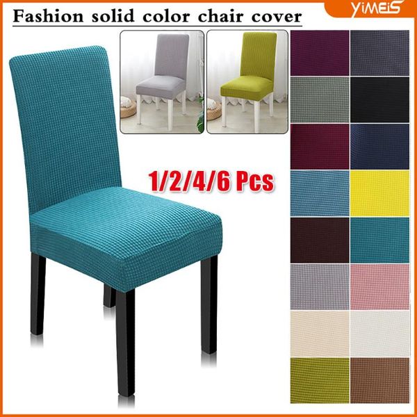 

chair covers jacquard dining cover spandex elastic stretch slipcover case for chairs kitchen el banquet 1/2/4/6 pcs