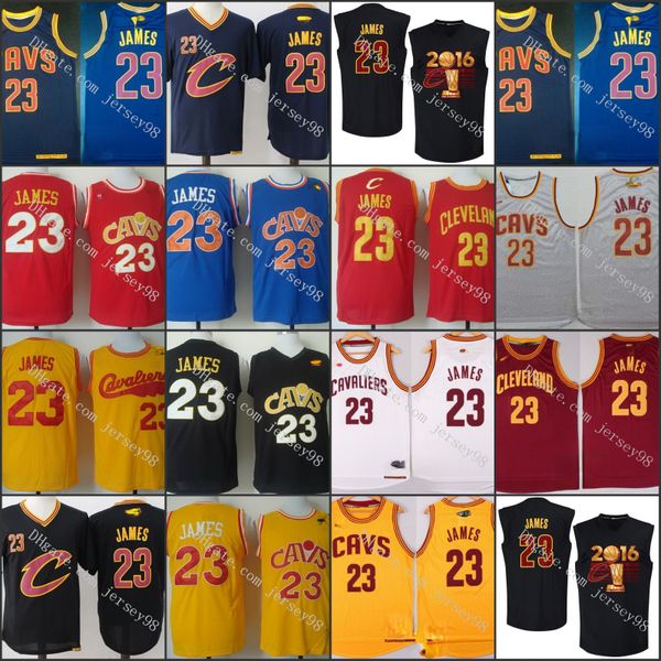 

cleveland cavaliers men le bron ja mes #23 men retro jersey, Black