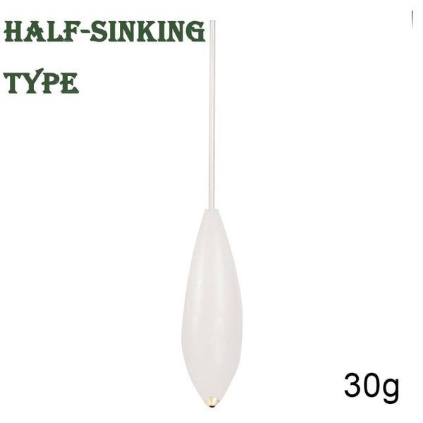 

fishing accessories 10/15/20/30g acrylic float 1pcs floating half-sinking lure sea
