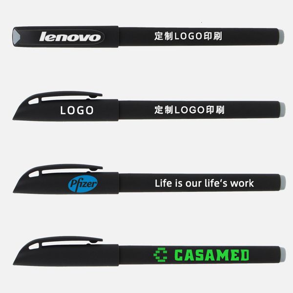 

neutral pen printing qr code advertising black frosted water lettering signature