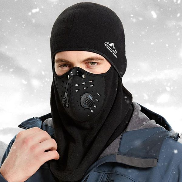 

beanies ski headgear winter sports outdoor cycling filter plus velvet thickening windproof fog and haze warm