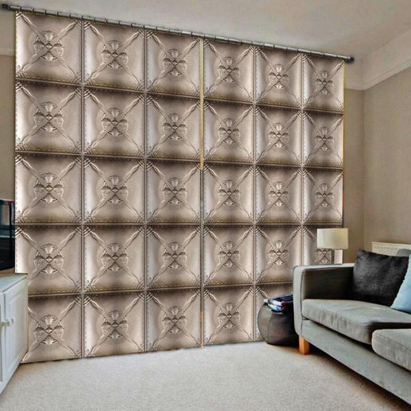 

curtain & drapes custom any size po brown soft curtains 3d luxury blackout window living room
