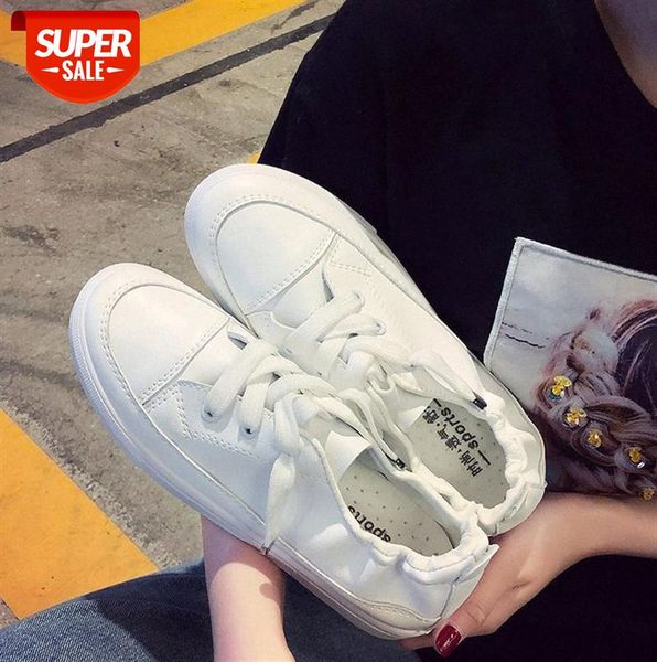 

shallow mouth small white shoes female street shooting student one-foot single shoe flat #qs1q