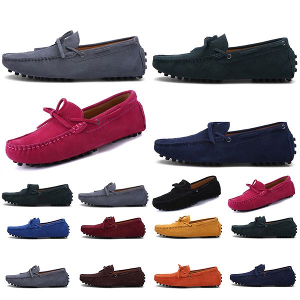 

2021 non-brand men running shoes triple black grey navy blue pink yellow orange mens fashion trainer sneakers outdoor jogging walking