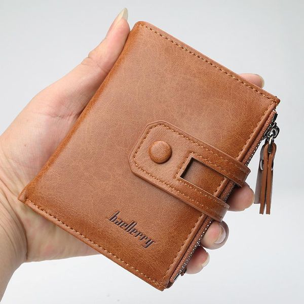 

wallets trend men's short wallet korean version zipper multifunctional, Red;black