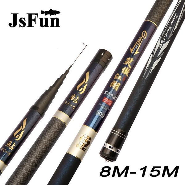 

high carbon fishing rod 8m-15m long section ultra light super hard fight nest power hand pole+spare tip yg49 boat rods