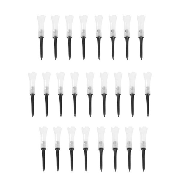 

golf training aids ad-25 pieces of tools soft rubber low resistance plastic 83mm tee holder durable