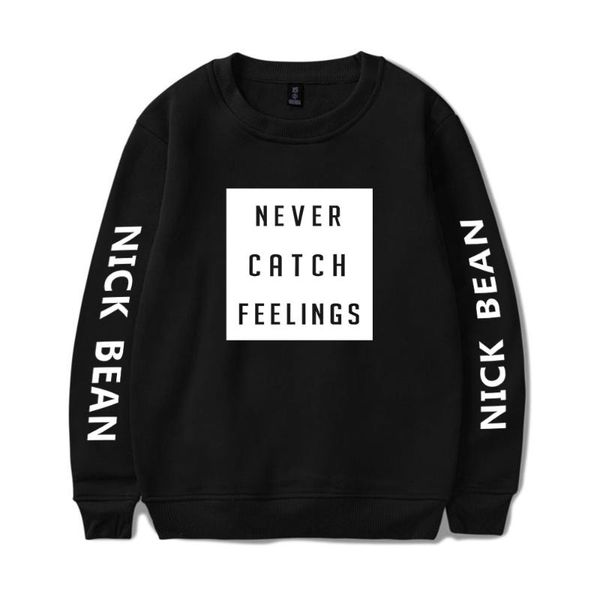 

women's hoodies & sweatshirts luckyfriday kpop women nick bean 2d round collar sweatshirt harajuku cool casual arrival college style cl, Black