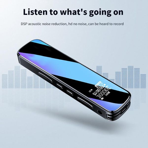 

digital voice recorder 2021 activated hd dictaphone intelligent noise reduction dual sensitive microphone mp3 player