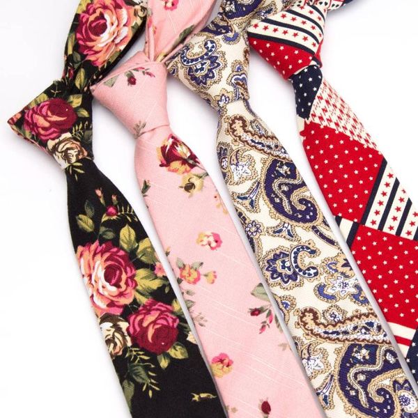 

neck ties mens tie cotton 5cm print necktie slim for men flowers wedding party bowtie clothing accessories handkerchief, Blue;purple