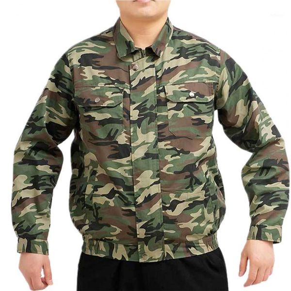 

men's jackets air conditioned jacket camouflage cooling men usb long sleeve sun protection coat with fan for office, Black;brown