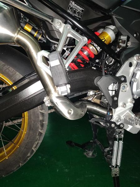 

motorcycle exhaust system for f750gs f850gs adventure titanium alloy middle section 2021-2021