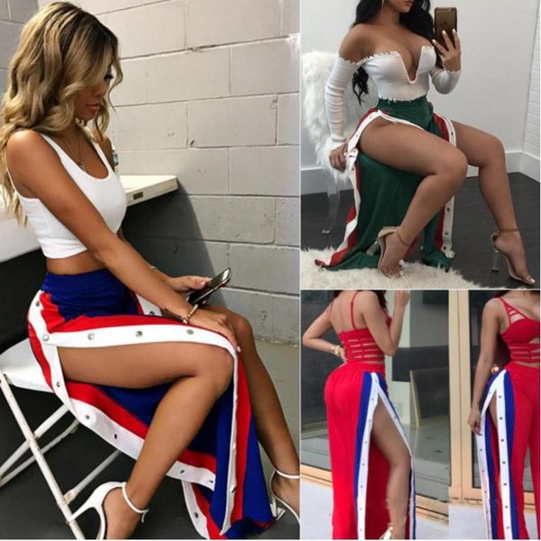 

sweatpants night club wide leg high waist casual female (), Black;white