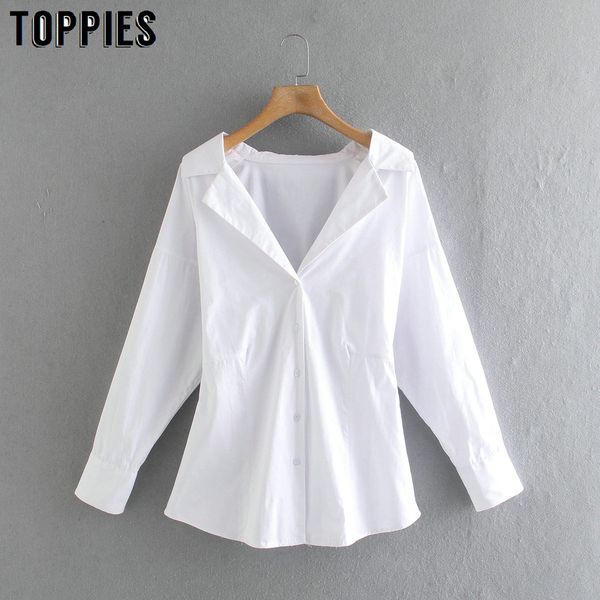 

ies women white blouse long sleeve p solid color blouses 210412