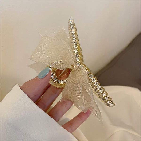 

Hair Clips & Barrettes Bow Grip Clip Vintage Headwear, Golden;silver