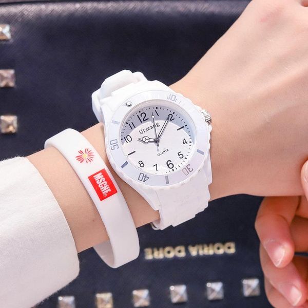 

wristwatches kids watches children's quartz for girls boys women men watch students waterproof child ladies clock gifts relogio, Slivery;brown