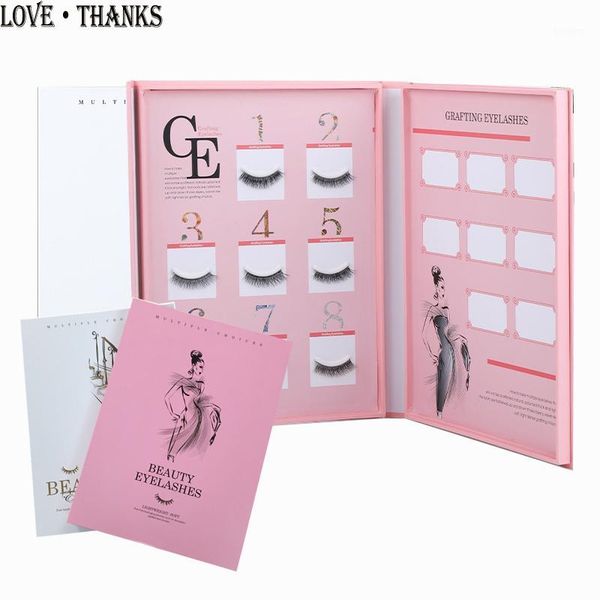 

3d eyelash storage book makeup display container sample grafted card1